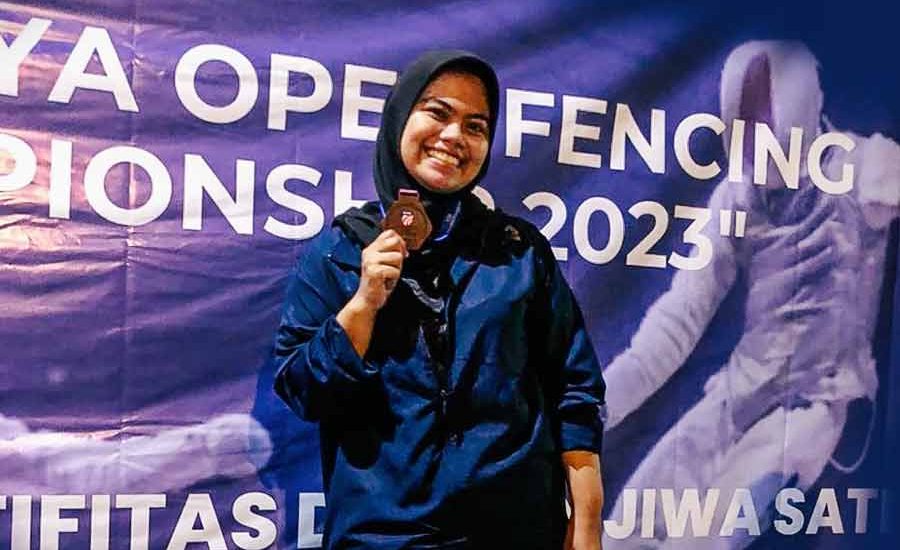 Mental Sempat Naik Turun, Adinda Prameswari Juara Kompetisi Anggar Adinda Prameswari