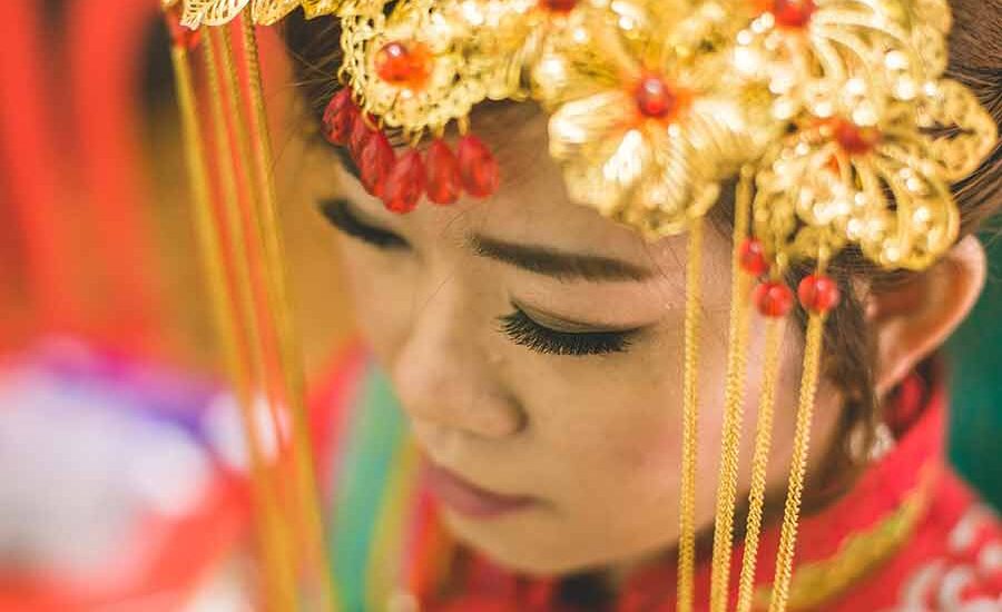 Sejarah Pemakaian Kosmetik di Dunia, Dari Zaman Mesir Kuno hingga Abad ke-20 Meski mendapat sentuhan modern, makeup mempelai perempuan China masih menggunakan gaya tradisional (foto: pixabay)